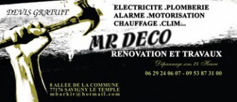 MR DECO, Electricien en Seine-et-Marne